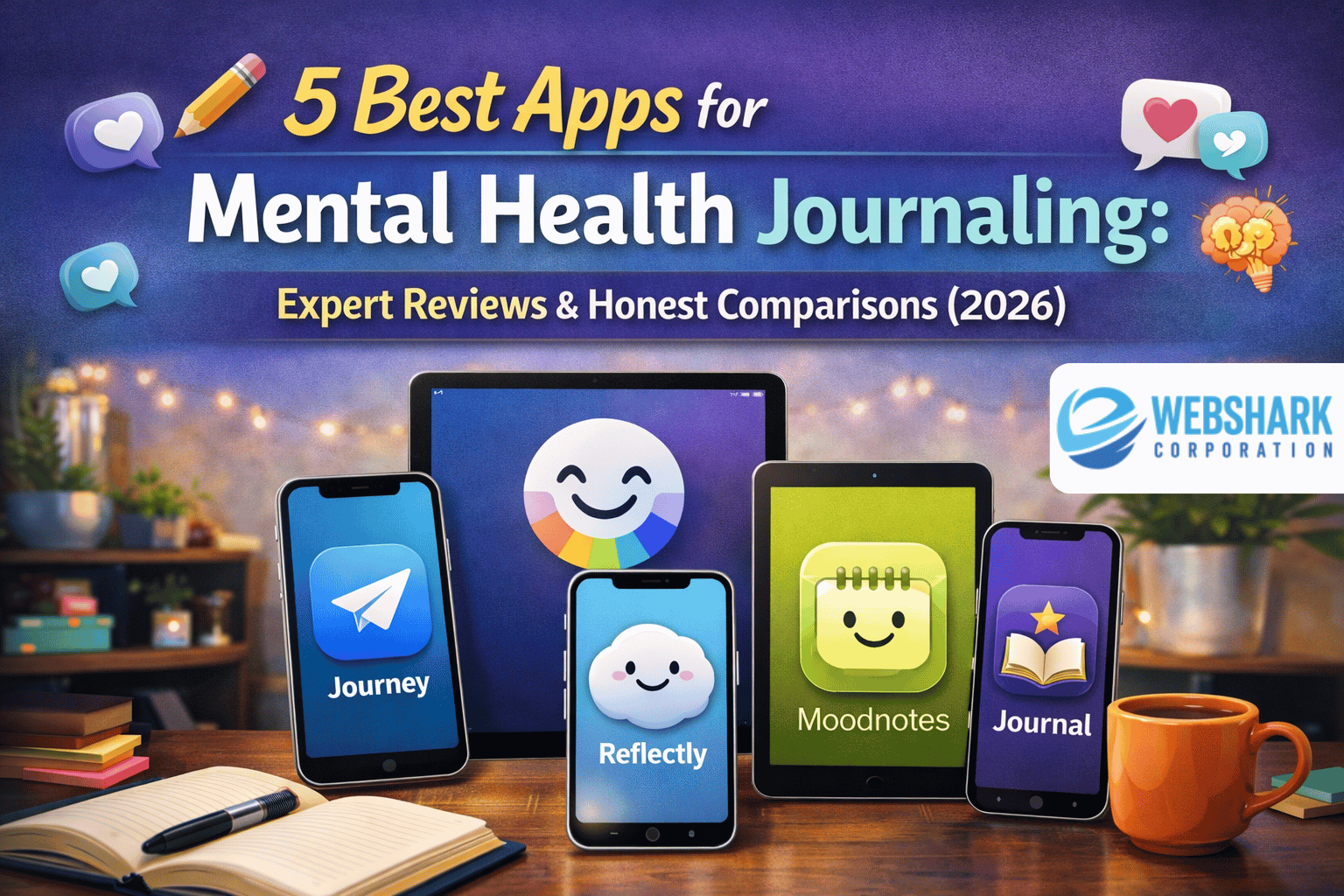 Read more about the article 5 Best Apps for Mental Health Journaling