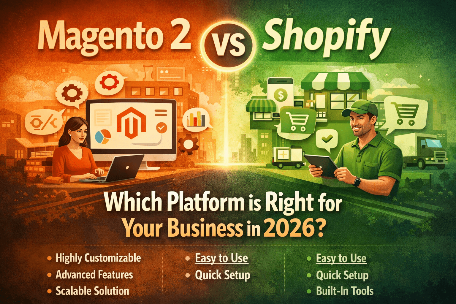 Read more about the article Magento 2 vs Shopify: Which Platform is Right for Your Business in 2026?