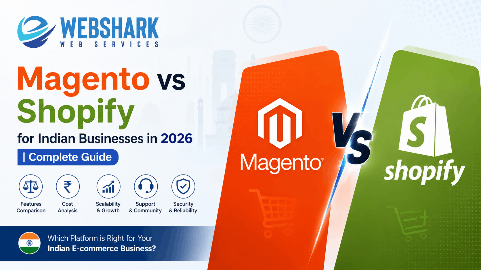 Read more about the article Magento vs Shopify for Indian Businesses in 2026 | Complete Guide